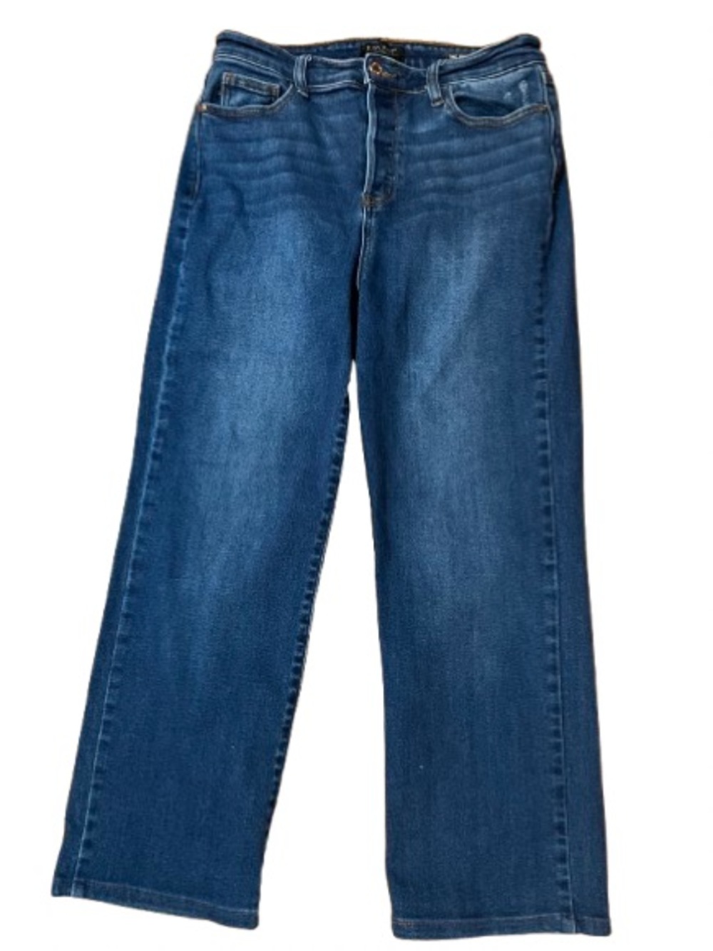 Judy Blue Straight Leg Jeans in Deep Blue Wash